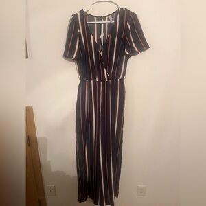 Striped jumpsuit